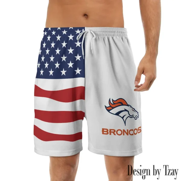 Denver Broncos Casual Men's Drawstring Shorts Trending 2025 BGSHORT281
