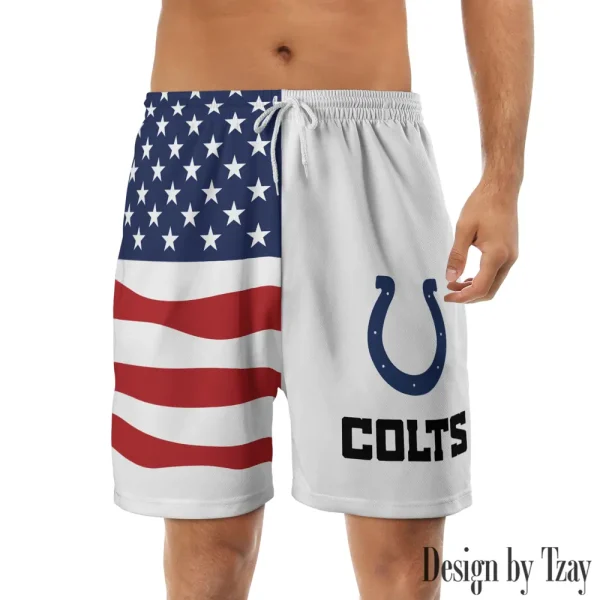 Indianapolis Colts Casual Men's Drawstring Shorts Trending 2025 BGSHORT285