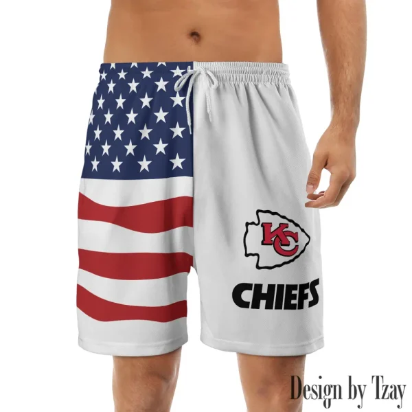 Kansas City Chiefs Casual Men's Drawstring Shorts Trending 2025 BGSHORT287