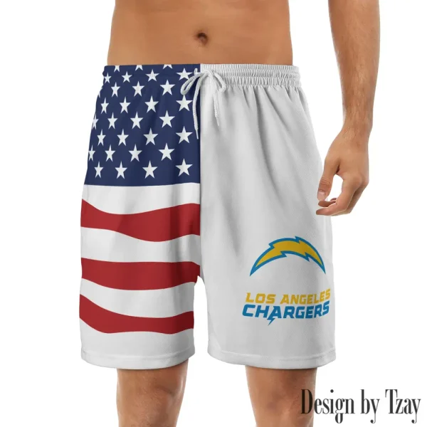 Los Angeles Chargers Casual Men's Drawstring Shorts Trending 2025 BGSHORT289