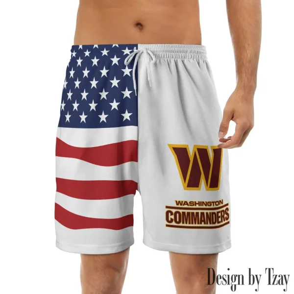 Washington Commanders Casual Men's Drawstring Shorts Trending 2025 BGSHORT291