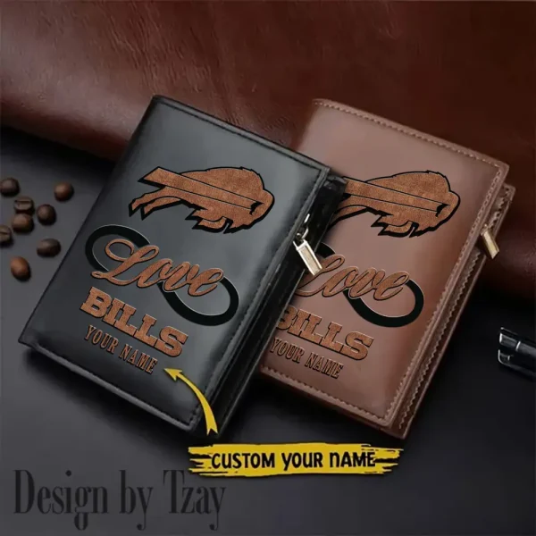Buffalo Bills Leather Wallets Vertical Style SPTLVW597