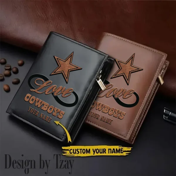 Dallas Cowboys Leather Wallets Vertical Style SPTLVW602