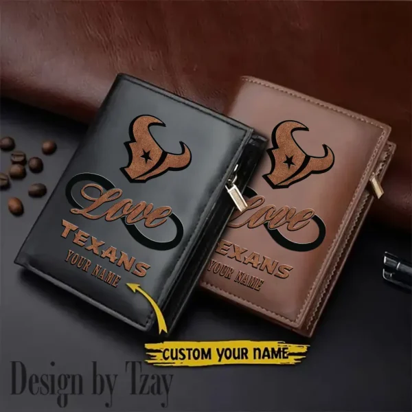 Houston Texans Leather Wallets Vertical Style SPTLVW606