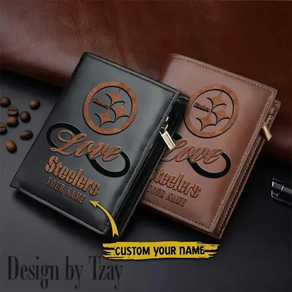 Pittsburgh Steelers Leather Wallets Vertical Style SPTLVW620