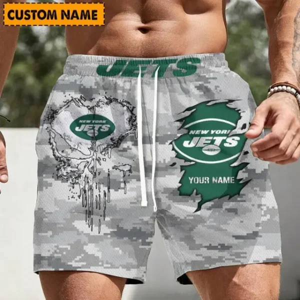 New York Jets Men Short Pants Custom Name Gift For Fans