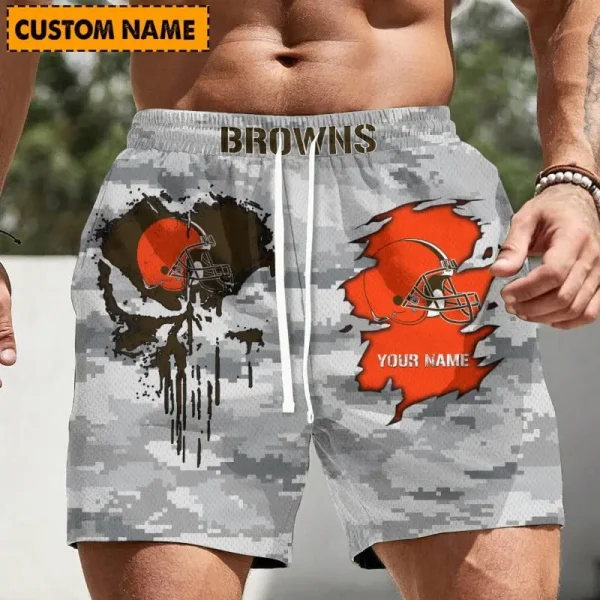 Cleveland Browns Men Short Pants Custom Name Gift For Fans