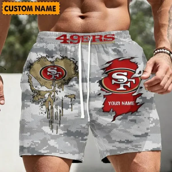 San Francisco 49ers Men Short Pants Custom Name Gift For Fans