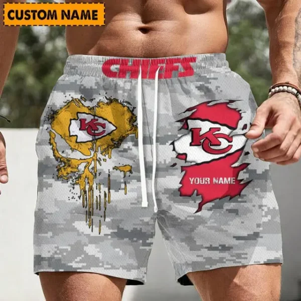Kansas City Chiefs Men Short Pants Custom Name Gift For Fans