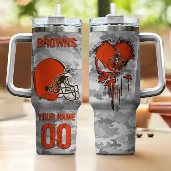 Cleveland Browns Customized Tumblers40oz Gift For Fans 2025