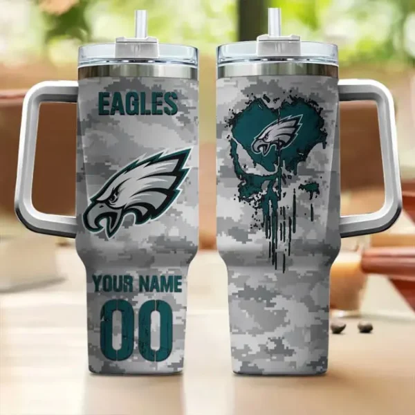Philadelphia Eagles Customized Tumblers40oz Gift For Fans 2025