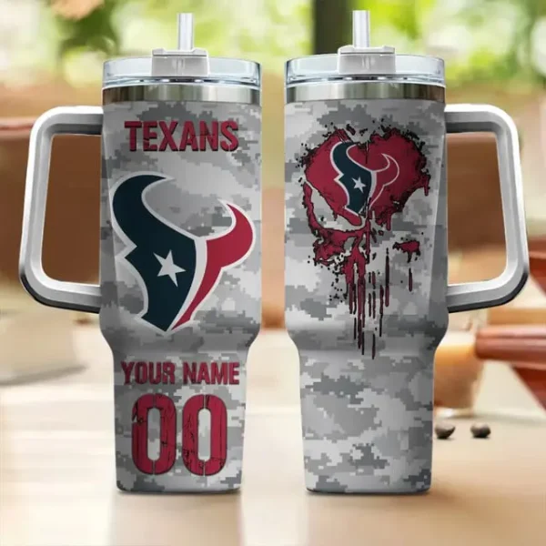 Houston Texans Customized Tumblers40oz Gift For Fans 2025