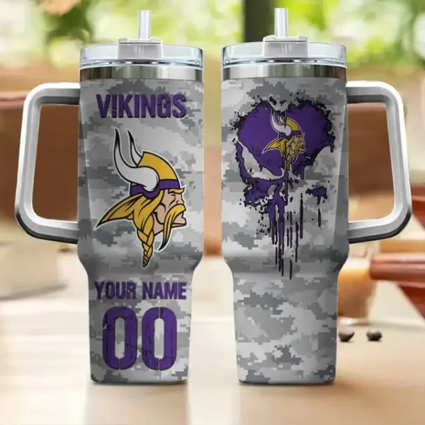 Minnesota Vikings Customized Tumblers40oz Gift For Fans 2025