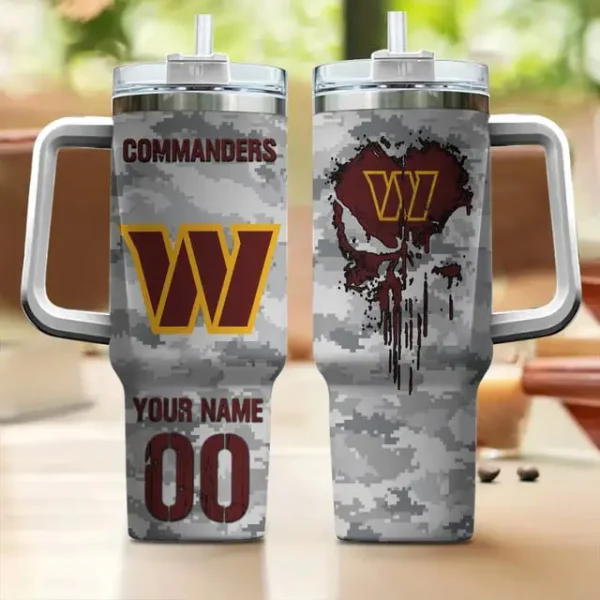 Washington Commanders Customized Tumblers40oz Gift For Fans 2025