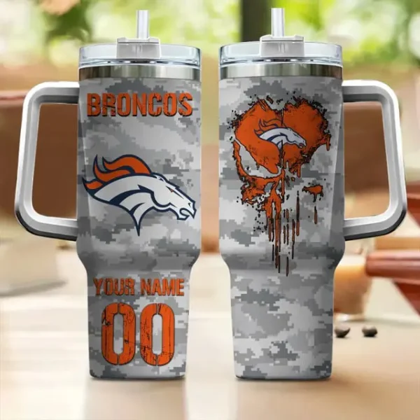 Denver Broncos Customized Tumblers40oz Gift For Fans 2025