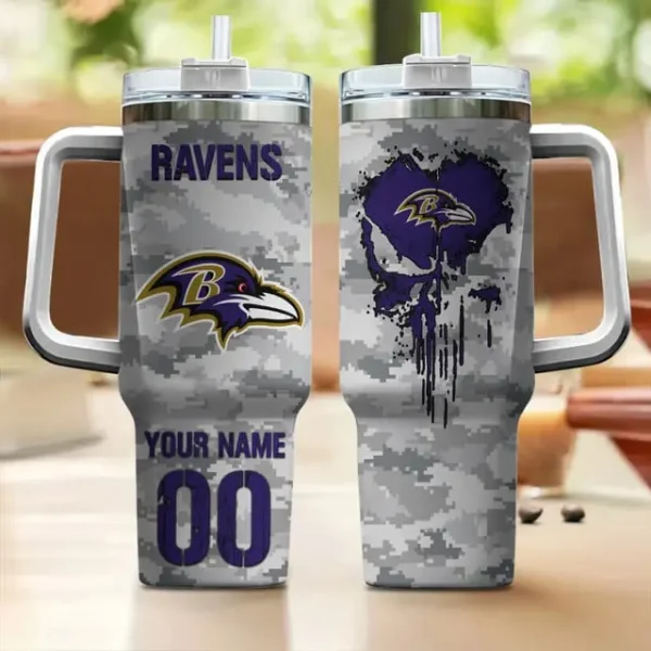 Baltimore Ravens Customized Tumblers40oz Gift For Fans 2025