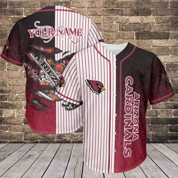 Arizona Cardinals Casual Button Baseball Shirt Trending 2025 AZCBJS667