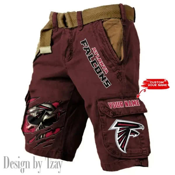 Atlanta Falcons Pocket Print Cargo Shorts (Belt Not Included) trending 2025 S9MCS336 - Image 4