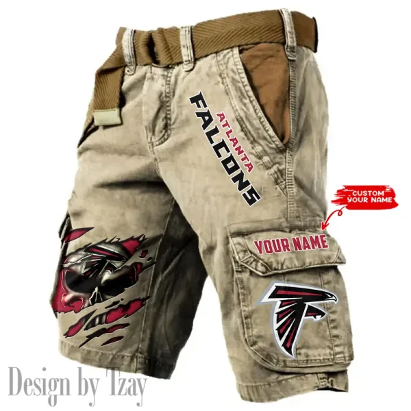 Atlanta Falcons Pocket Print Cargo Shorts (Belt Not Included) trending 2025 S9MCS336 - Image 5