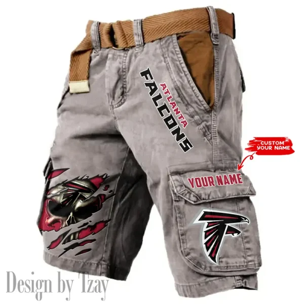 Atlanta Falcons Pocket Print Cargo Shorts (Belt Not Included) trending 2025 S9MCS336 - Image 6