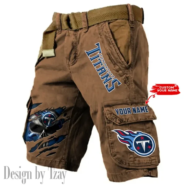 Tennessee Titans Pocket Print Cargo Shorts (Belt Not Included) trending 2025 S9MCS365 - Image 3