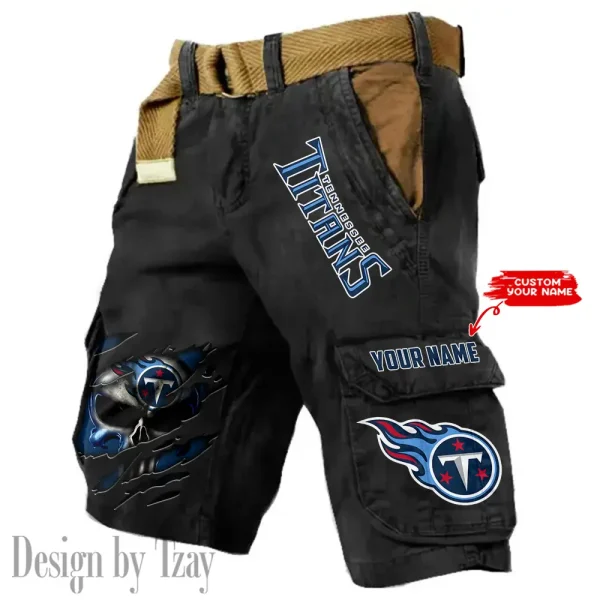 Tennessee Titans Pocket Print Cargo Shorts (Belt Not Included) trending 2025 S9MCS365 - Image 4