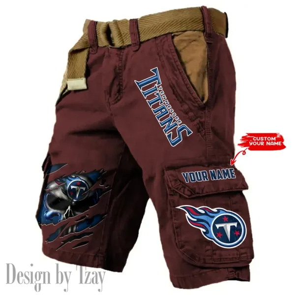 Tennessee Titans Pocket Print Cargo Shorts (Belt Not Included) trending 2025 S9MCS365 - Image 5
