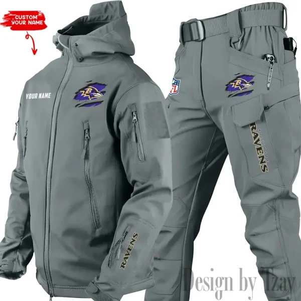 Baltimore Ravens Tactical Winter Set Men's Outdoor Waterproof New 2025 SPTWSMOW131 - Image 2