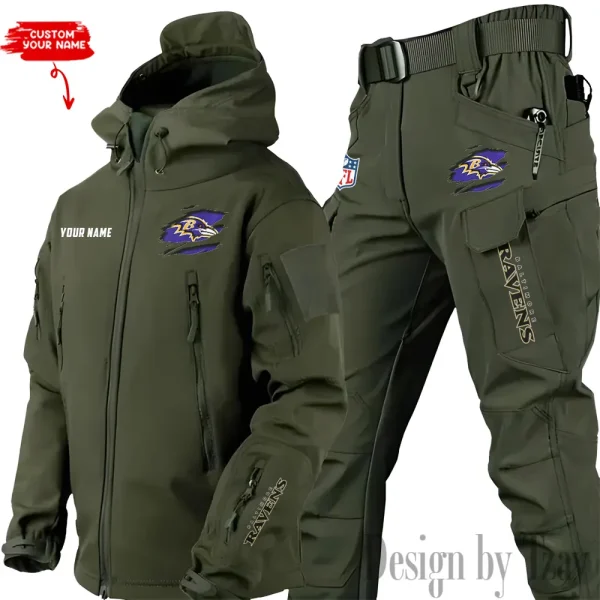 Baltimore Ravens Tactical Winter Set Men's Outdoor Waterproof New 2025 SPTWSMOW131 - Image 3