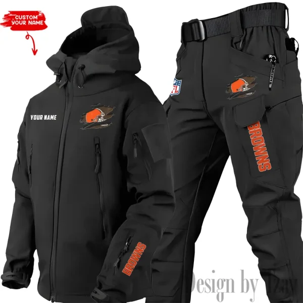 Cleveland Browns Tactical Winter Set Men's Outdoor Waterproof New 2025 SPTWSMOW136