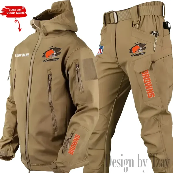 Cleveland Browns Tactical Winter Set Men's Outdoor Waterproof New 2025 SPTWSMOW136 - Image 3
