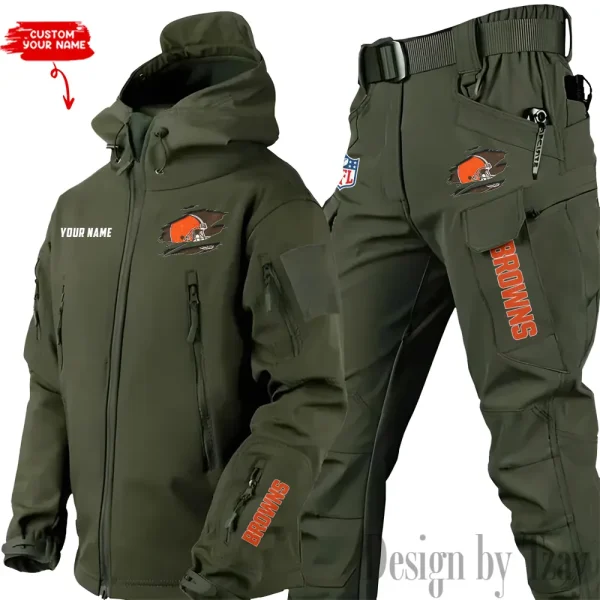 Cleveland Browns Tactical Winter Set Men's Outdoor Waterproof New 2025 SPTWSMOW136 - Image 4