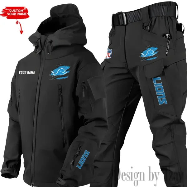 Detroit Lions Tactical Winter Set Men's Outdoor Waterproof New 2025 SPTWSMOW139 - Image 3