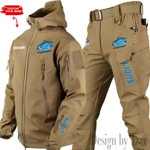 Detroit Lions Tactical Winter Set Men's Outdoor Waterproof New 2025 SPTWSMOW139 - Image 4