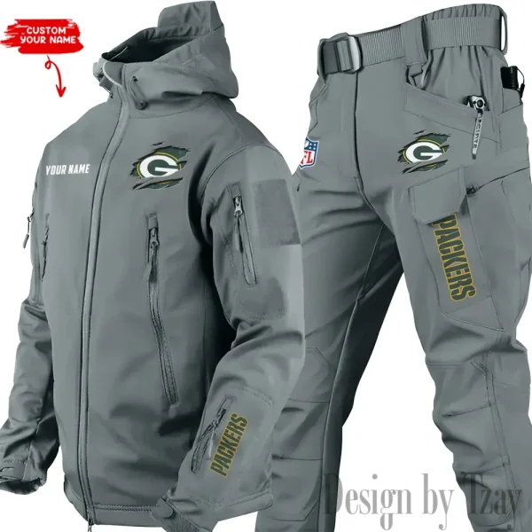 Green Bay Packers Tactical Winter Set Men's Outdoor Waterproof New 2025 SPTWSMOW140 - Image 3
