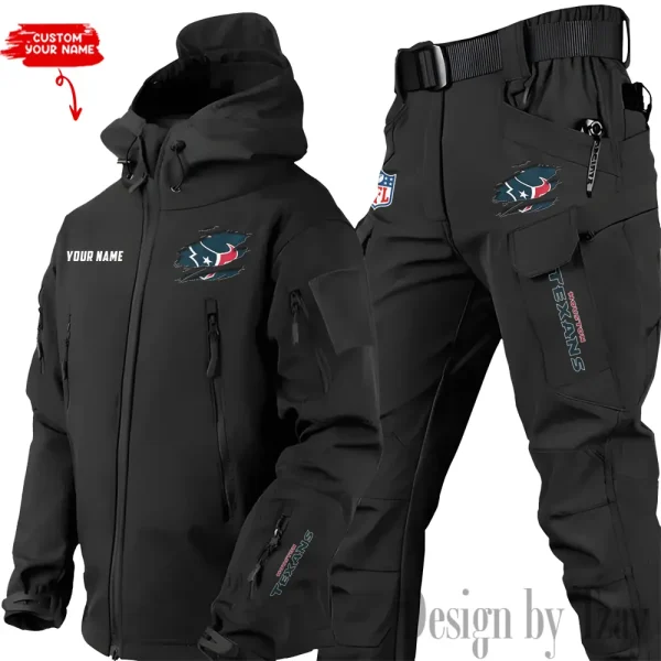 Houston Texans Tactical Winter Set Men's Outdoor Waterproof New 2025 SPTWSMOW141