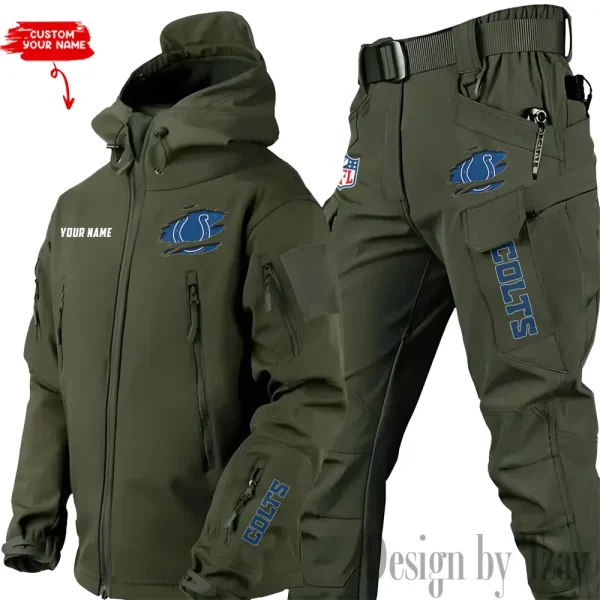 Indianapolis Colts Tactical Winter Set Men's Outdoor Waterproof New 2025 SPTWSMOW142 - Image 3