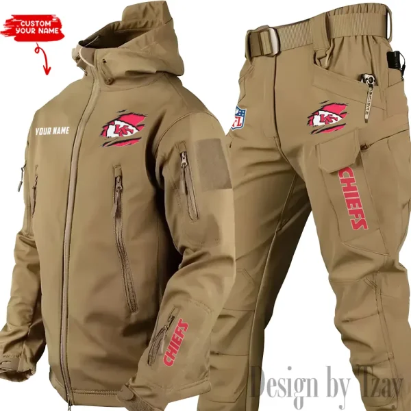 Kansas City Chiefs Tactical Winter Set Men's Outdoor Waterproof New 2025 SPTWSMOW144