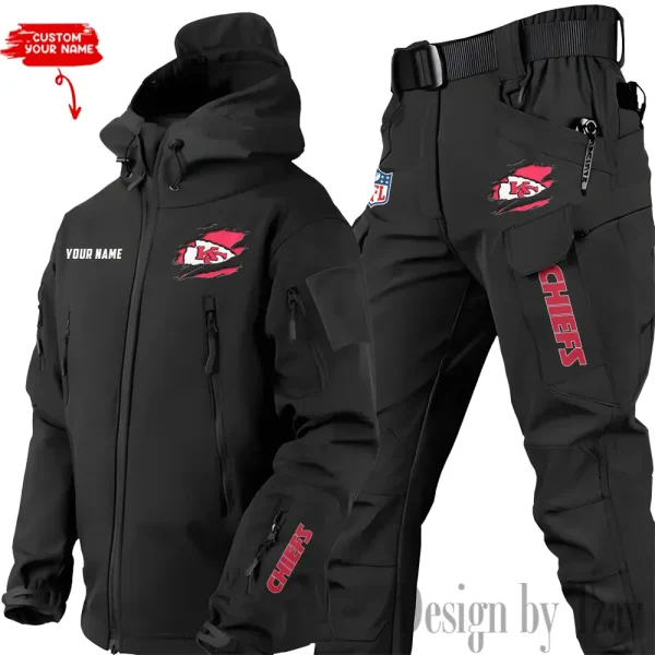 Kansas City Chiefs Tactical Winter Set Men's Outdoor Waterproof New 2025 SPTWSMOW144 - Image 2