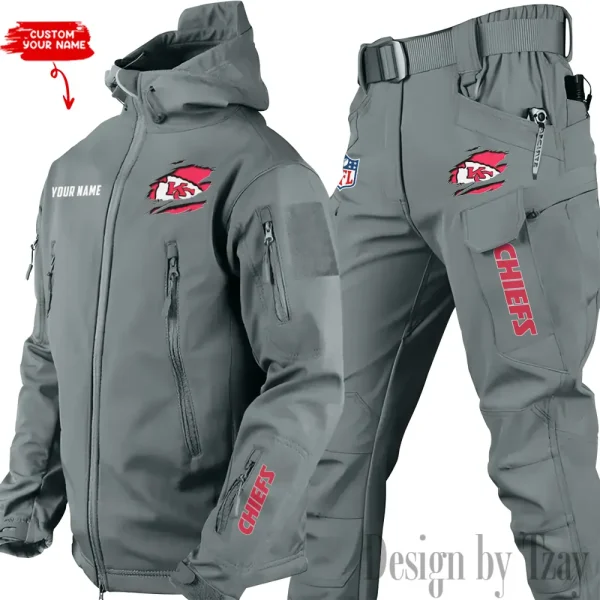 Kansas City Chiefs Tactical Winter Set Men's Outdoor Waterproof New 2025 SPTWSMOW144 - Image 3