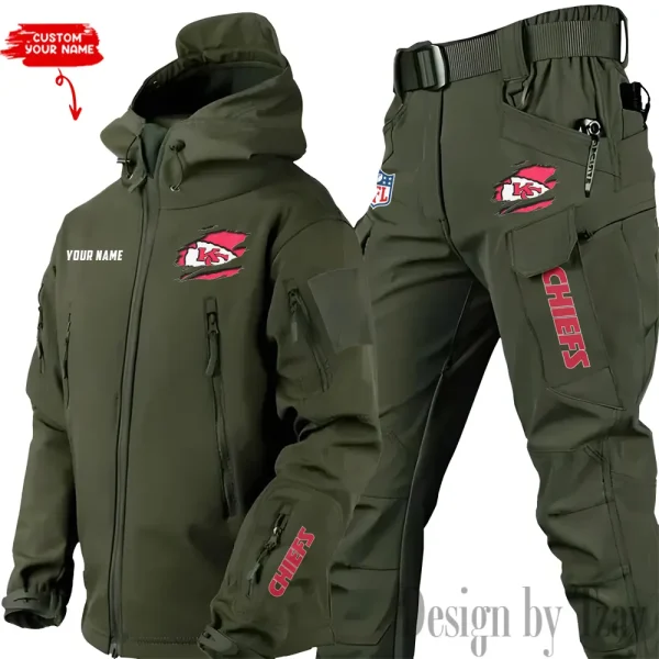 Kansas City Chiefs Tactical Winter Set Men's Outdoor Waterproof New 2025 SPTWSMOW144 - Image 4