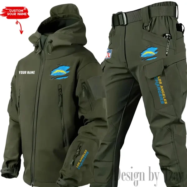 Los Angeles Chargers Tactical Winter Set Men's Outdoor Waterproof New 2025 SPTWSMOW146 - Image 2