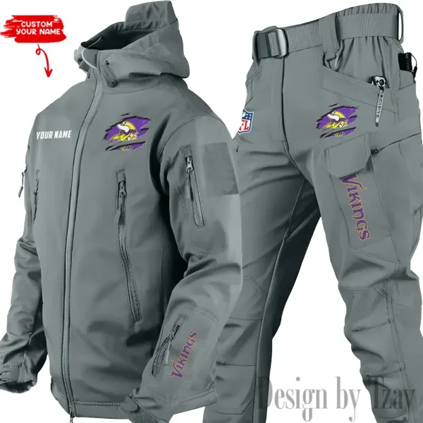 Minnesota Vikings Tactical Winter Set Men's Outdoor Waterproof New 2025 SPTWSMOW149 - Image 2