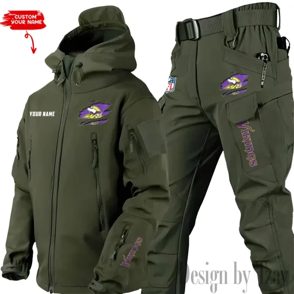 Minnesota Vikings Tactical Winter Set Men's Outdoor Waterproof New 2025 SPTWSMOW149 - Image 3