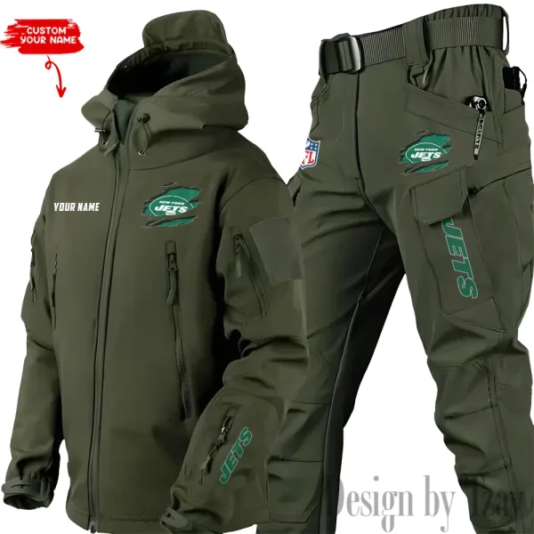 New York Jets Tactical Winter Set Men's Outdoor Waterproof New 2025 SPTWSMOW153