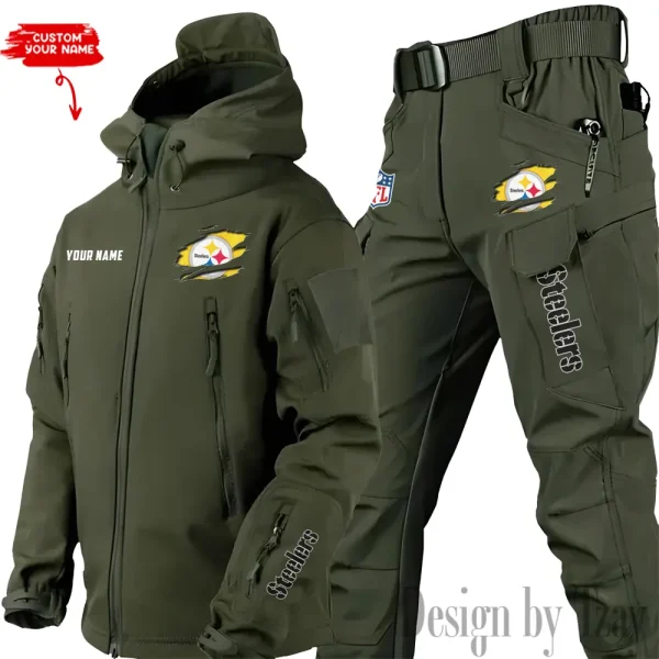 Pittsburgh Steelers Tactical Winter Set Men's Outdoor Waterproof New 2025 SPTWSMOW155 - Image 2