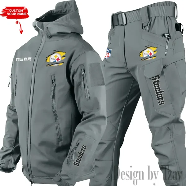 Pittsburgh Steelers Tactical Winter Set Men's Outdoor Waterproof New 2025 SPTWSMOW155 - Image 3