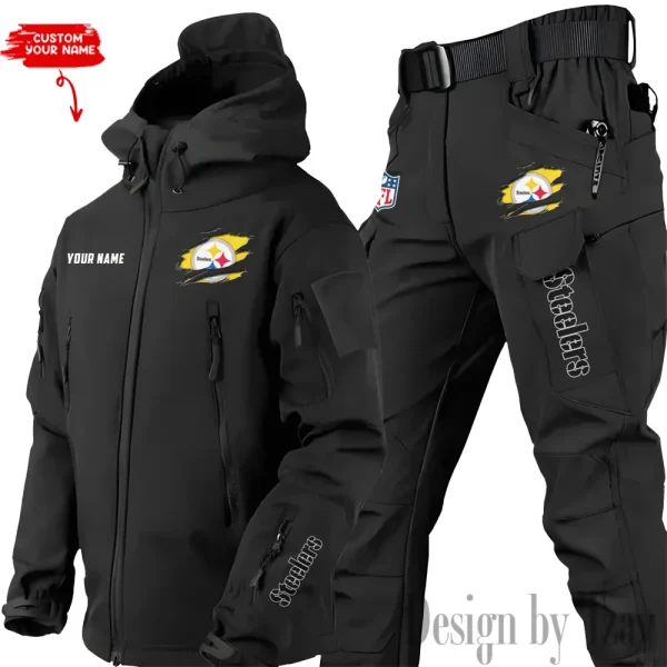 Pittsburgh Steelers Tactical Winter Set Men's Outdoor Waterproof New 2025 SPTWSMOW155 - Image 4