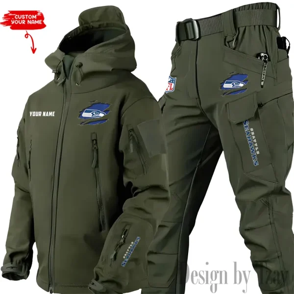 Seattle Seahawks Tactical Winter Set Men's Outdoor Waterproof New 2025 SPTWSMOW157