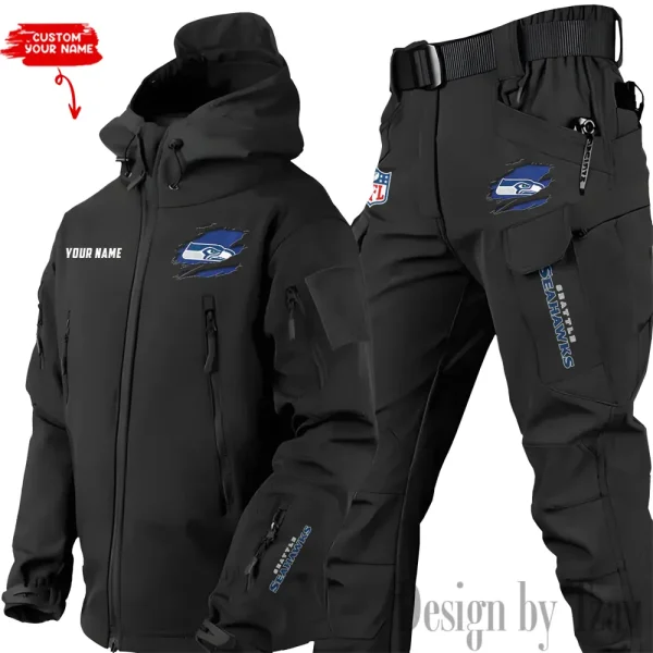 Seattle Seahawks Tactical Winter Set Men's Outdoor Waterproof New 2025 SPTWSMOW157 - Image 3
